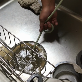 キッチンの奥の画像