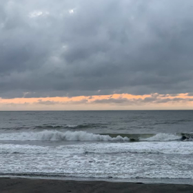 9月15日千葉北、東浪見の朝の波の画像