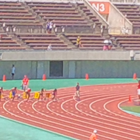 中３男子100m予選 福原くん全国標準突破！！の画像