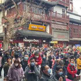 春節の豫園の画像