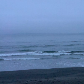 7月13日千葉北、東浪見の朝の波の画像