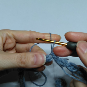 fuwalicaスヌードの作り方②編み方編の画像