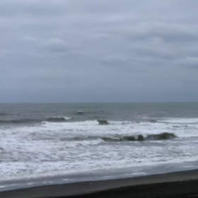 3月9日千葉北、東浪見の朝の波の画像