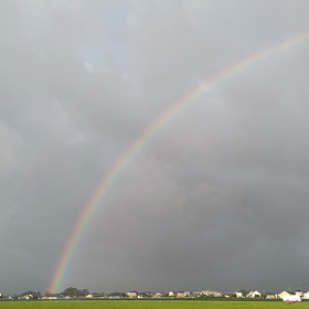 でっかい虹の画像