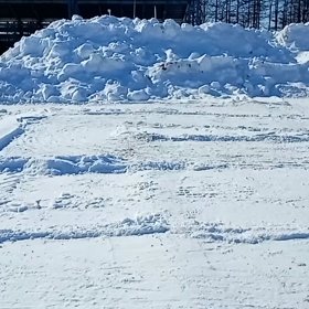 自作雪上サーキットの画像