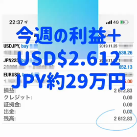 *今週の利益報告*の画像