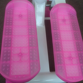 ピンクスケルトン 足踏みステッパー 980円の画像