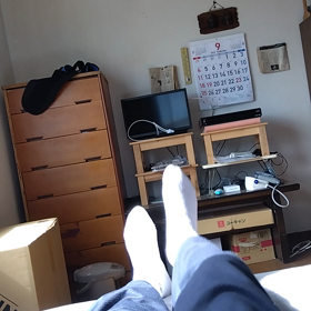 足の運動。の画像