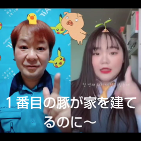 韓国版三匹のこぶた( ＾ω＾ )の画像