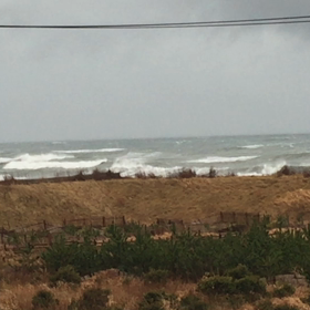 3月1日千葉北、東浪見の朝の波の画像