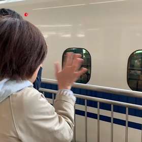 孫が弾丸で来てくれました！の画像