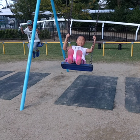 ももちゃん、競馬場での画像