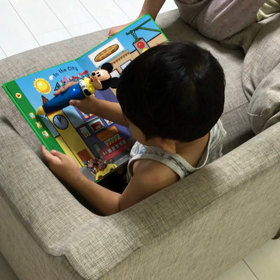 寝る前のまったりタイムはミッキーマジックペンで♫の画像