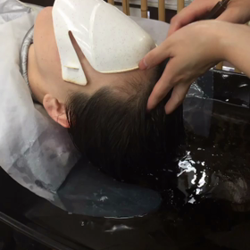 夏のヘッドスパの画像