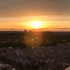 ある日の夕陽（動画）の画像