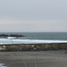 9月18日千葉北、東浪見の朝の波の 画像