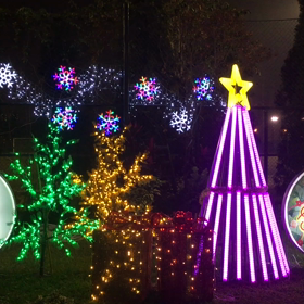 時候のあいさつイルミネーションの画像