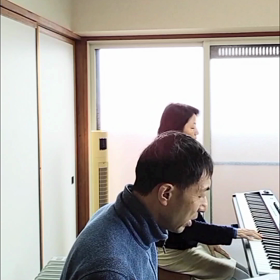 Let It Be 練習中の画像