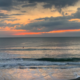 2月22日千葉北、東浪見の朝の波の画像