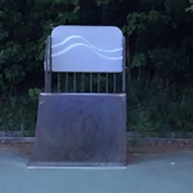 朝スケート、ターン修正中の画像