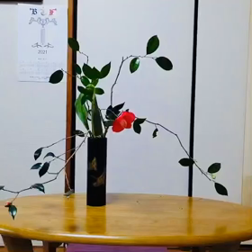 テーマ　冬最後の椿いけの画像