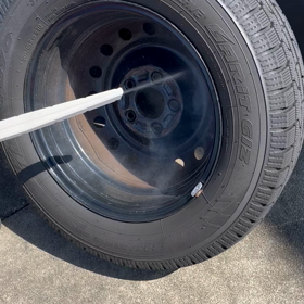 ホイールのドライ洗浄②の画像