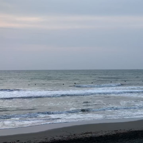 3月28日千葉北、東浪見の朝の波の画像