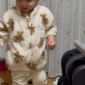 嬉しそうな息子の画像