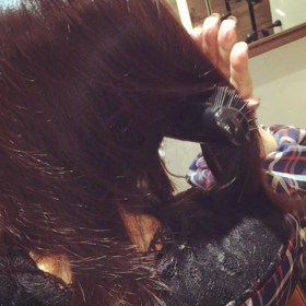 復元ドライヤーで内巻きカールの画像