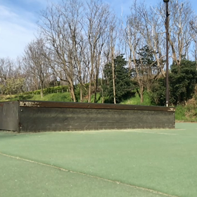 今朝のスケート  その2  50-50の練習の画像