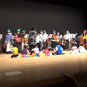 オーケストラの弦楽器を見る聞くの画像