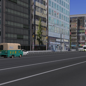 RailSimの路面電車レイアウトで遊んでいただけ。の画像