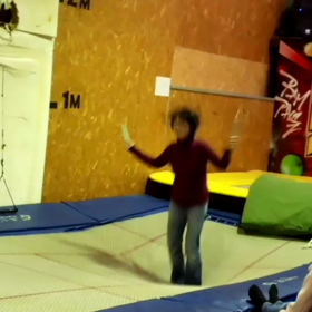 トランポリンデビューの画像