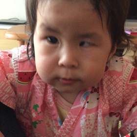 にらめっこの画像