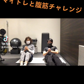 腹筋チャレンジの画像