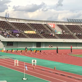 ６年男子100mワンツー獲得の画像