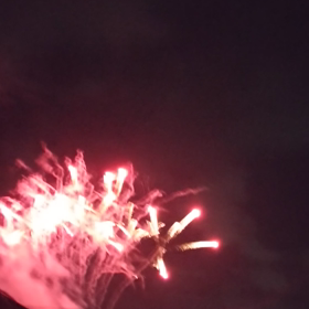 夏の夜の花火の画像