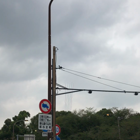 自衛隊の展示飛行の画像