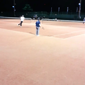 長浜テニスコート16面にて！の画像