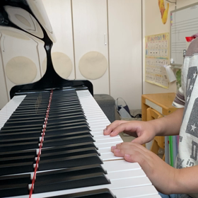 電子ピアノでも脱力教えています【動画】の画像