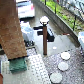 8/8 台風来るかもという雨の中、二人(猫)が来てましたの画像