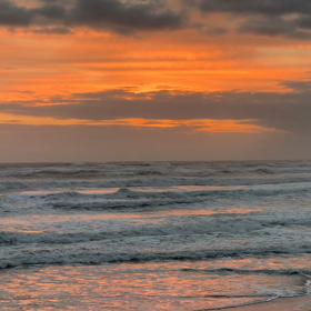 12月10日千葉北、東浪見の朝の波の画像