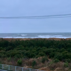 4月5日千葉北、東浪見の朝の波の画像