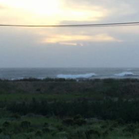 9月18日千葉北、東浪見の朝の波の画像