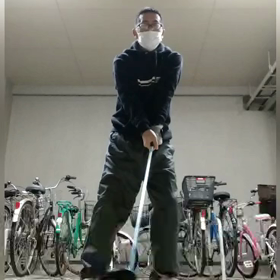 寒中素振り！の画像