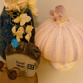 ほぼ満月を見上げながら、ビブラートの練習♡ ＆　13本／100本の画像