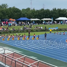 チャレンジトライアル男子100m③の画像