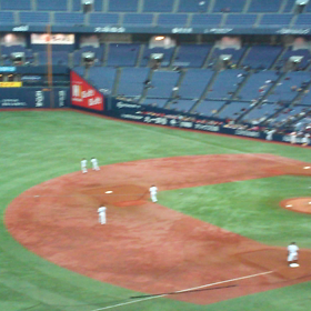 京セラドーム大阪。オープン戦5の画像