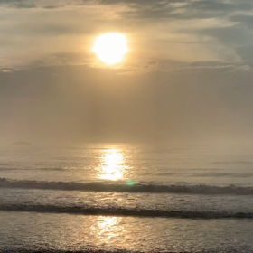 7月28日千葉北、東浪見の朝の波の画像