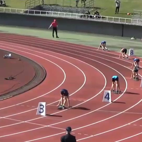 チャレンジカップ女子リレー１組目 ゴール付近動画の画像